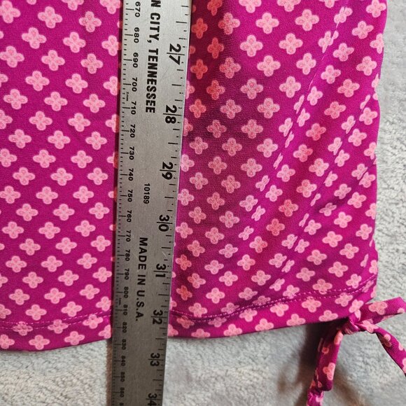 Lane Bryant Womens 22/24 Pink Top Ruched Skirt Set flowy stretchy vacation fun - Picture 13 of 15